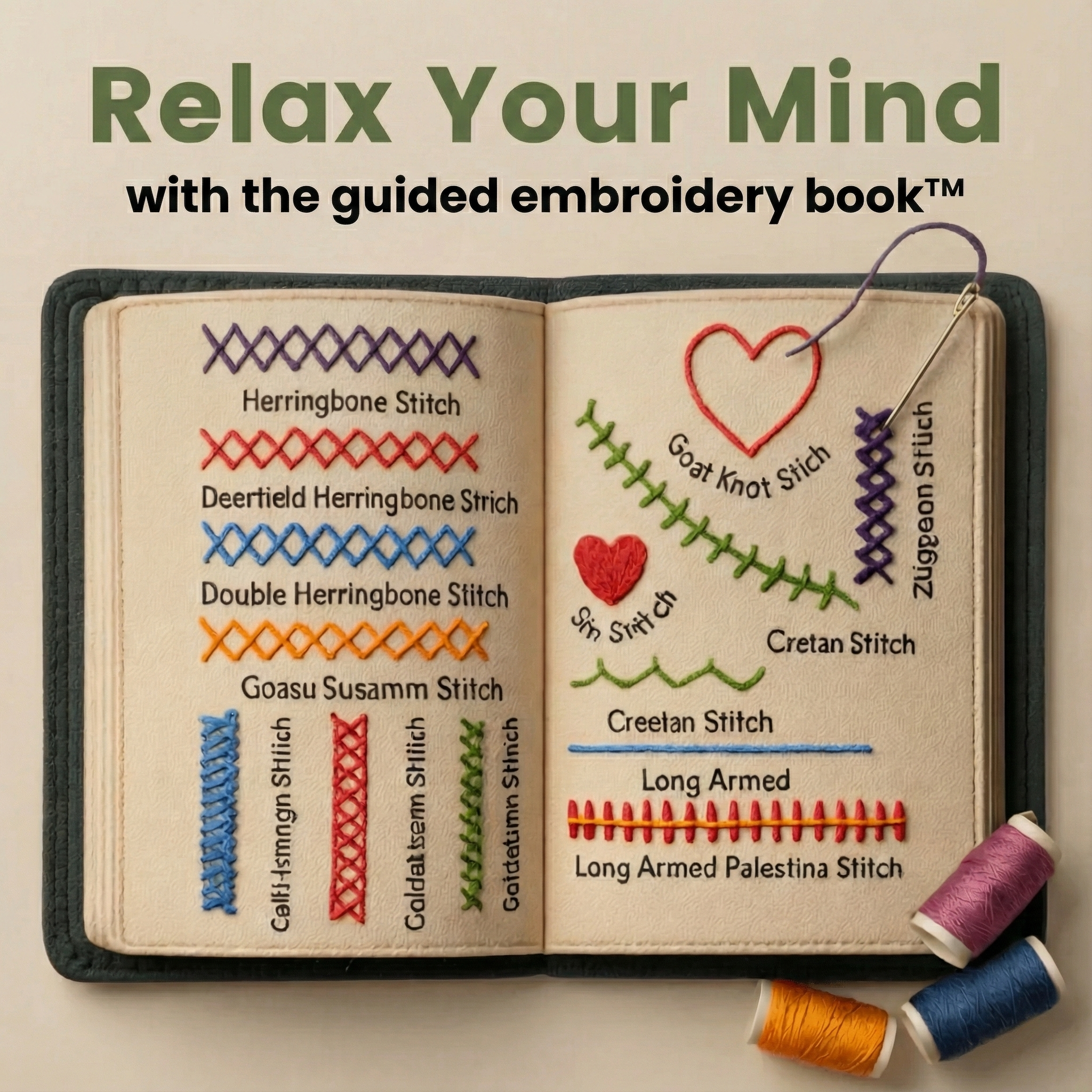the guided embroidery stitch book™