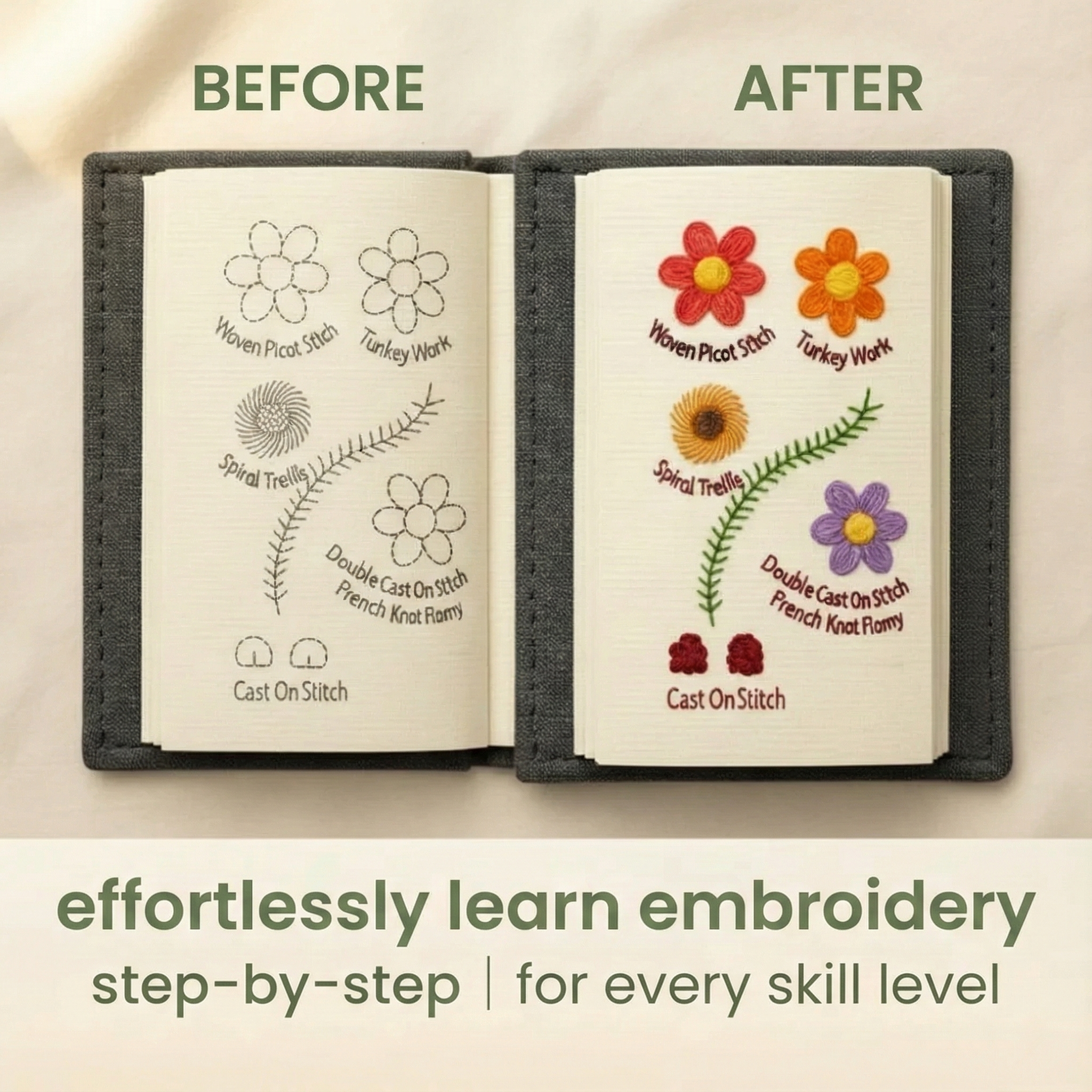 the guided embroidery stitch book™